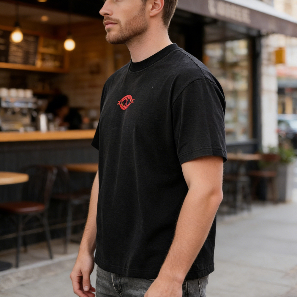 XH-Fashion Customizable Distressed Cotton Tee - Edgy Streetwear Style